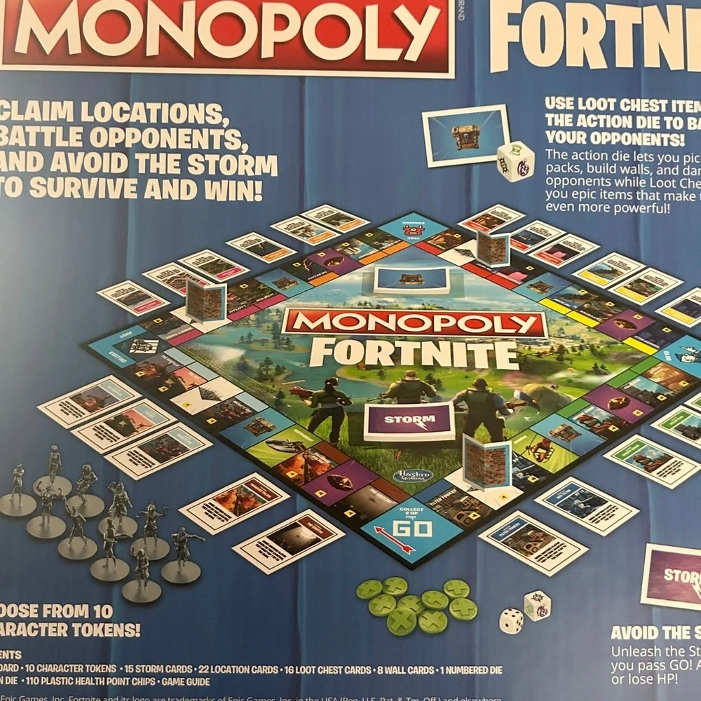 Monopoly: Fortnite Collector's Edition Board Game, limited edition- NIB